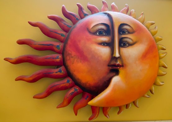 Very RARE HUGE 48 Inch Sergio Bustamante Wall Sculpture Large Statement Piece - Signed Sun 3/25