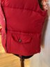 Lot 83- American Eagle Reversible Red  Orange Down Puffer Puffy Vest Womens M