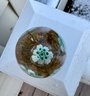 Lot 19- Stunning Millefiori Gold Green Paperweight - Collectible