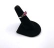 Lot 49- D Joy Sterling Silver With Deep Pink Stones Ring Size 5