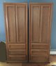 Thomasville 2 Twin Tower Armoires Storage Cabinets - Solid Wood