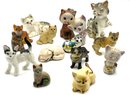 Lot 9- Vintage Cat Kitty Figurine Collection Lot Of 15 Enesco Japan