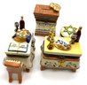 Lot 6- Trinket Box Collection Jewish Jacob Rosenthal Judaica Lot Of 4