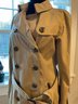 Lot 86- Burberry London Tan Trench Coat Womens Size 4 6 Classic Small