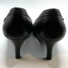 Lot 91F-salvatore Ferragamo Black Classic Leather Shoes Heels Size 6B