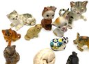 Lot 9- Vintage Cat Kitty Figurine Collection Lot Of 15 Enesco Japan