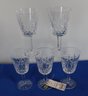 Lot 208- Waterford Crystal Signed Wine Glasses - 5 In Lot - New