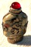 Lot 38- Antique Lot - Chinese Snuff Bottle & Tribal Art Container Bottle