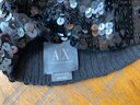 Lot 54- Armani Exchange A/X Black Sequin Beanie Hat - Designer