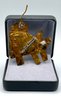 Lot 68- Artisan Hand Crafted Copper Whimsical Dog Puppy Pendant And Pin