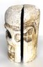 Lot 1 Wooden Skeleton Head Box On Hinges 8 Inches