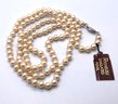 Lot 18- New Vintage Richelieu Simulated Pearl 30 Inch Necklace With Box