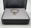Lot 25- 14K GE Gold-Electroplated Classic Solitaire CZ Ring Size 7 3/4