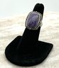 Lot 18- Sterling Silver Purple Charoite Stone Ring Size 5 1/2