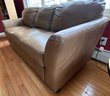 Comfy 80 Inch Leather Tan Couch Sofa - Great Condition!