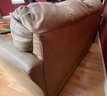 Gorgeous! Leather Tan Love Seat Couch Sofa