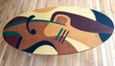 Lot 13 - Benjamin Le Avi Signed Inlaid Wood Coffee Cocktail 'Lively' Table Post Modern Modernist