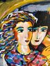 Lot 6 - Zamy Steynovitz, Israel Impressionist Woman In Floral Dress Limited Ed