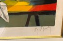 Lot 16 - Marcel Mouley Abstract - La Olessate Ou Grill Abstract Lithograph Signed 135/300