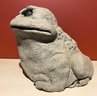 Lot 20 - Rankin Grumpy Bull Frog Sculpture With Glass Marble Eyes