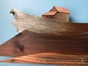 Lot 25 - LARGE John W. Long - Artist In Wood - Vermont. Weathered Reclaimed Wood Art