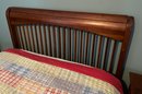 Lot 27 Legacy Full Sized Spindle Bed Comes With Patchwork Quilt And Bed Linens