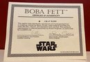 31. Boba Fett Star Wars Replica Numbered - 1995 - Inc COA Illusive Originals - Movie Memorabilia