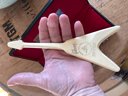 Lot 70 - Tiny Gibson Guitar Flying V Wooden Guitar Model In Case - Collectible Inc COA -