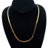 Lot 9 - WOW! 14K Gold Necklace Italy - Herringbone Pattern