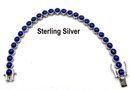 Lot 10 - Sterling Silver Bracelet With Blue Lapis - Beautiful!