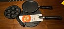 Lot 327 - Collection Of 3 Pans - One New - One Cast Iron