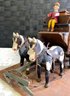 Lot 56 - Vintage Stagecoach Carriage And Horses On Platform