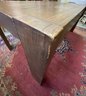 Lot 13 - WEST ELM CHUNKY WOOD DINING TABLE Very Cool Table - Needs TLC