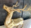 Lot 67 - Large Decorative Brass Deer Buck 14x9