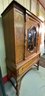 Lot 15 - 1920s Antique Hutch Storage Cabinet Cupboard On Castors -gorgeous!