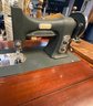 Lot 17 - Mid Century White Rotary Sewing Machine Cabinet