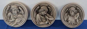 Lot 204-1998  Angel Chalk-ware Plaques - Holy Trinity - London - Lot Of 3
