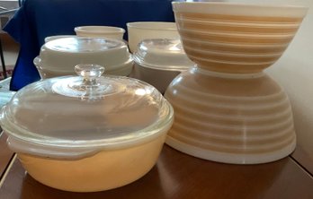 Lot 40- Anchor Hocking Pyrex Fire King Mixed Kitchen Lot - 10 Pieces