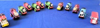 Lot 176 - Group Of 12 Thomas The Train Motorized Engines, Etc. All Metal Lot