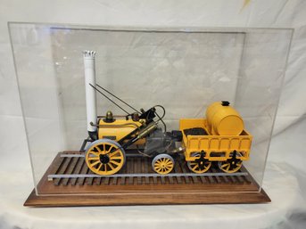 Lot 25A - Hornby Rocket Steam Engine In Acrylic Display