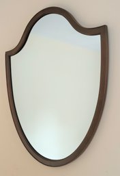 Lot 106 - Shield Wall Mirror - Dark Wood