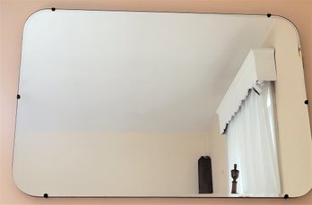 Lot 107 - Mid Century MCM Rectangular Beveled Wall Mirror - Vintage