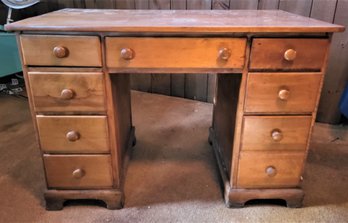 Lot 130 - Vintage Maple Desk - Project Piece!