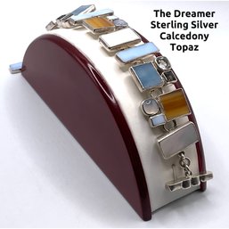Lot 112- The Dreamer Sterling Silver Calcedony Topaz Bracelet