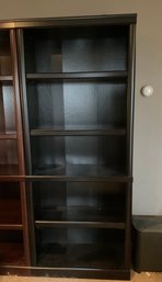 Lot 254- Dark Brown Book Shelf - Adjustable Shelves