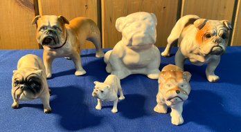 Lot 154- Vintage English Bulldog Dog Figurine Planter Collectibles -6
