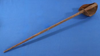 Lot 252- Training  Wooden Sword - With Leather Guard - WOW!
