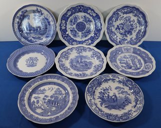 Lot 266- Spode Blue Room Collection 11' China Dinner  Plates - 8 Piece - New