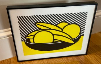 Lot M111- 1972 Bananas And Grapefruit Pop Art Attributed To Roy Lichtenstein Print
