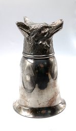 Lot 4- Vintage Fox Stirrup Silver Plated Cup - Unique!